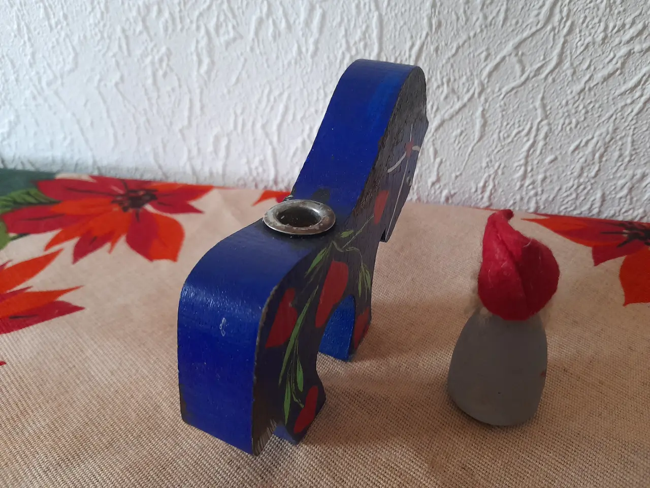 Billede 3 - Retro Jali nisse og træhest til kertelys.