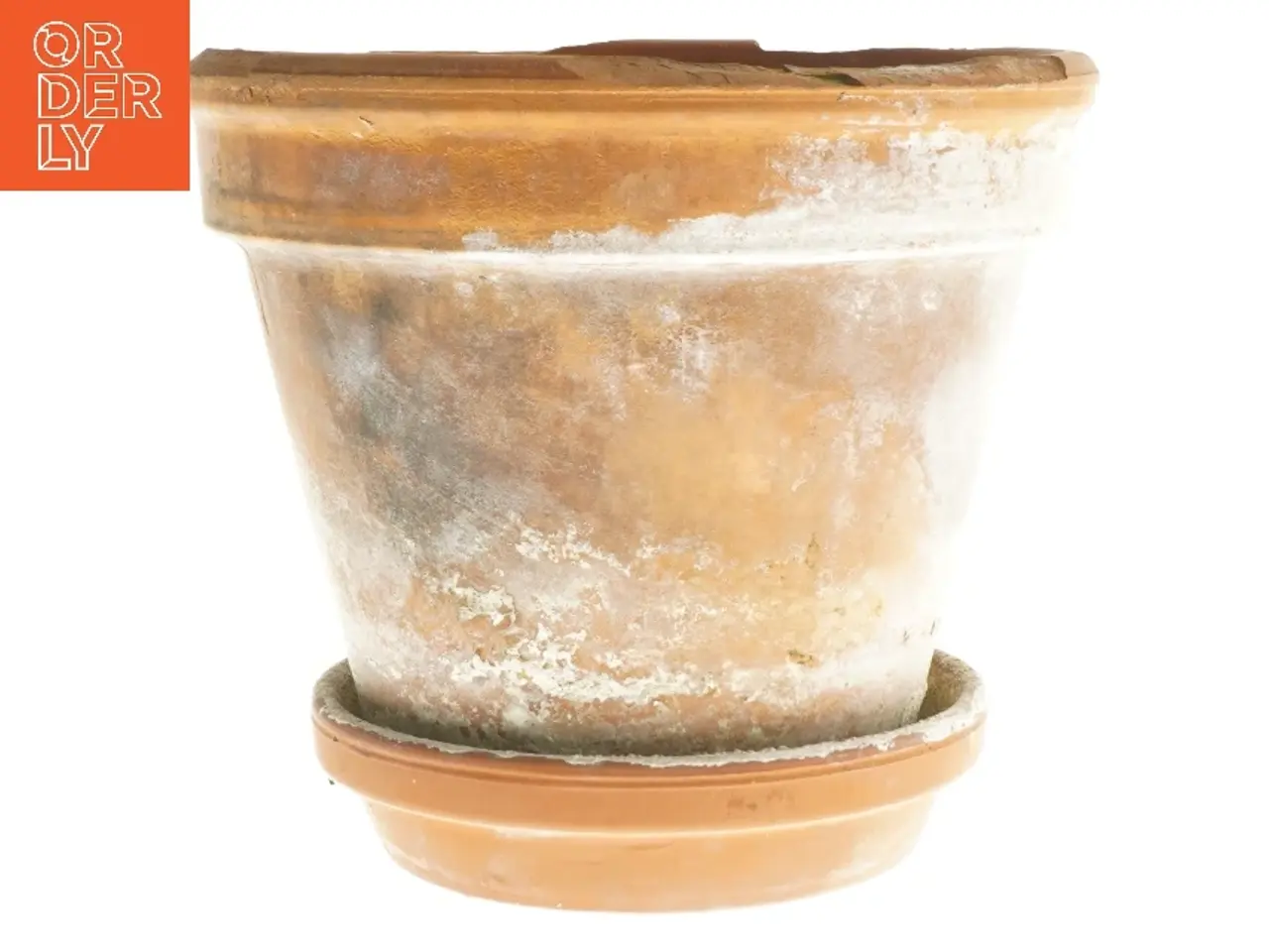Billede 2 - Terracotta urtepotte med underskål (str. 20x17 cm)