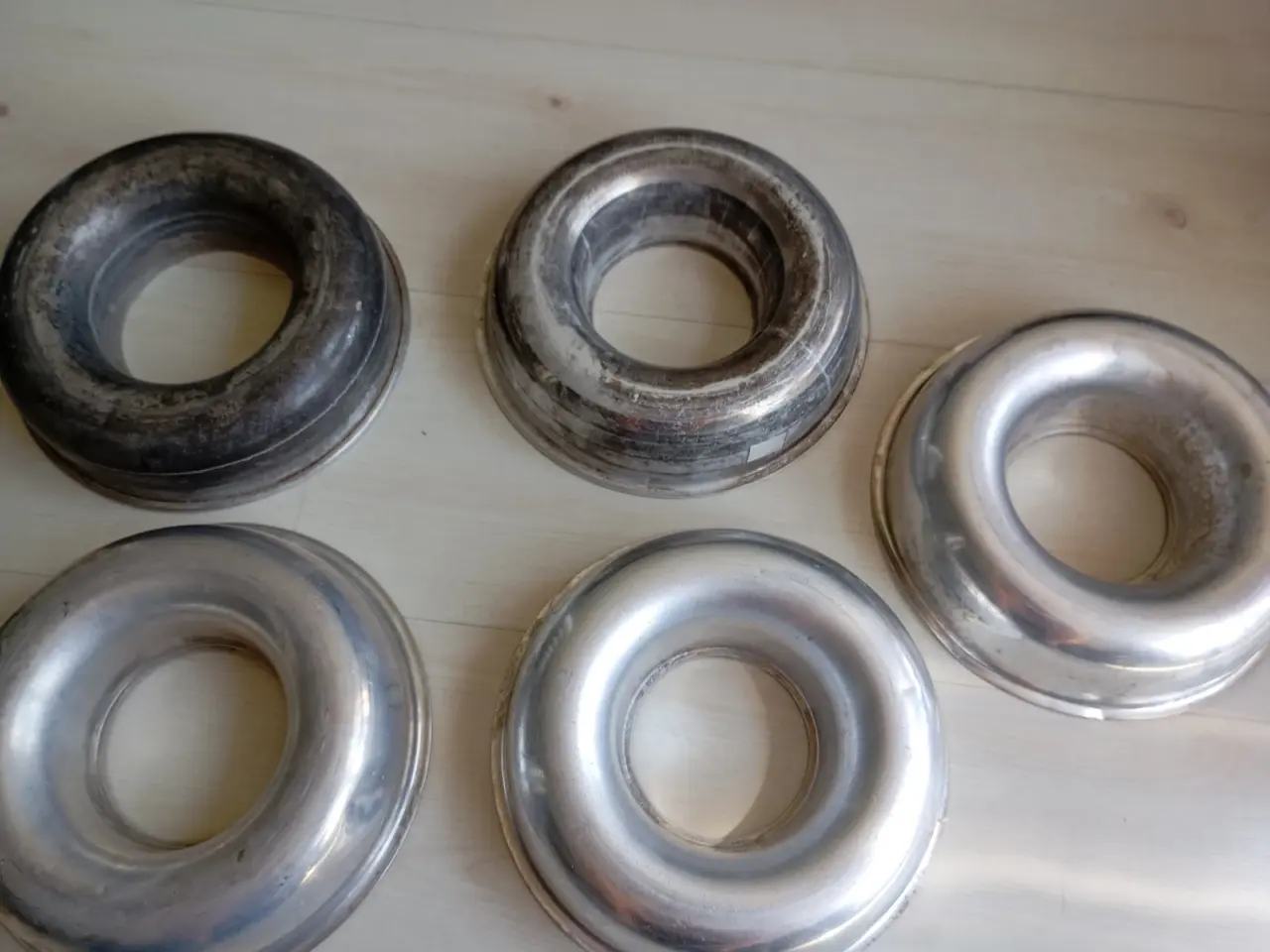 Billede 2 - Randforme 5 stk. Aluminium