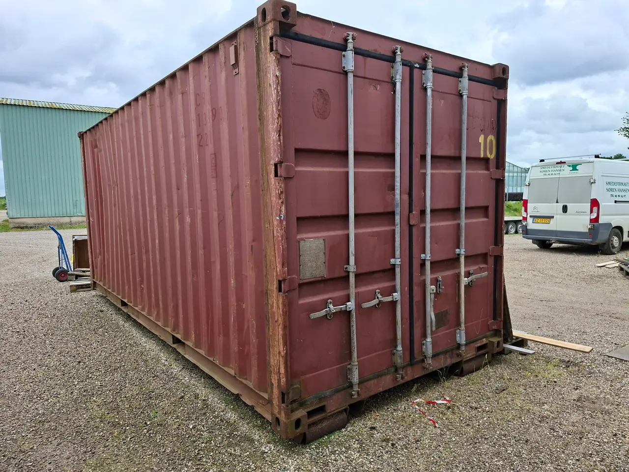 Billede 4 - 20 fods container med ramme til kroghejs