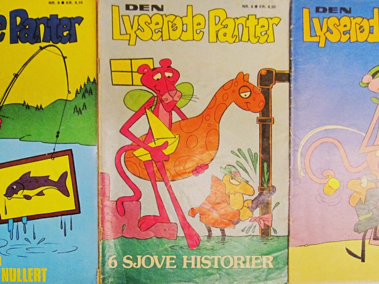 Billede 1 - "Den lyserøde panter" - 3 stk.