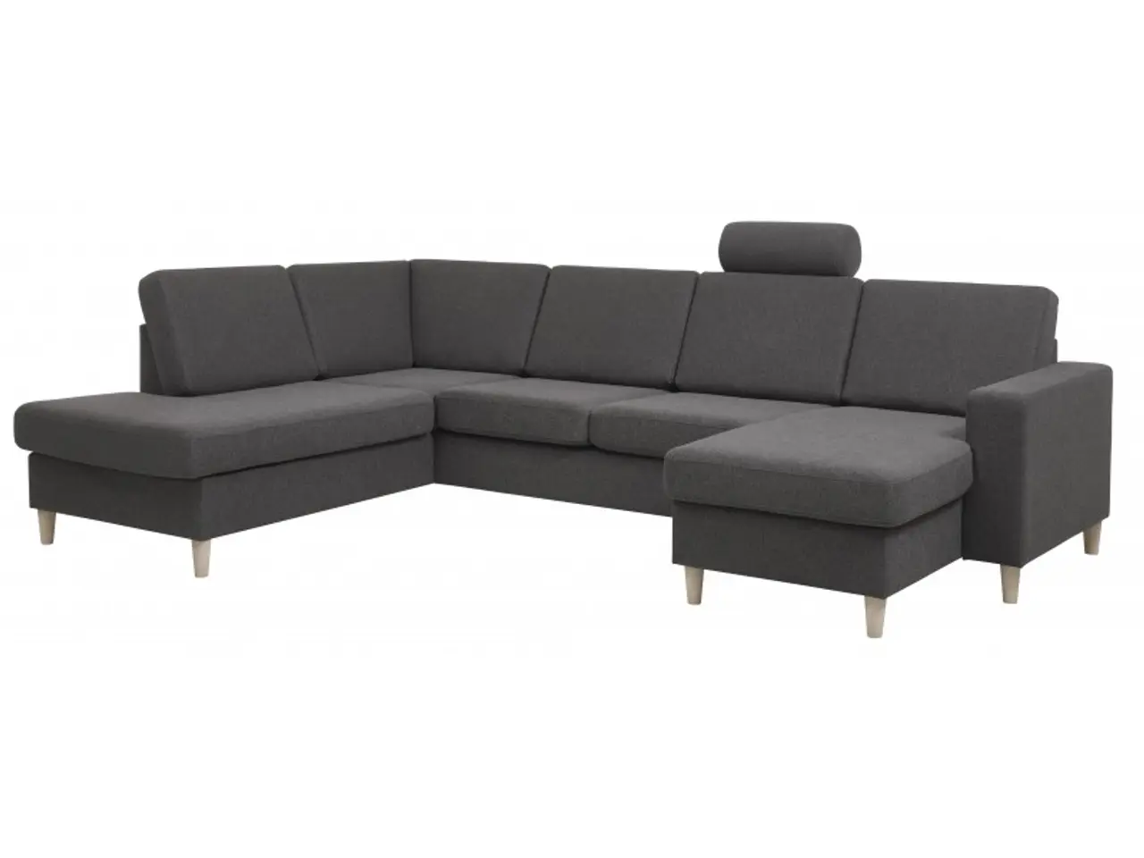 Billede 5 - Thomas højrevendt hjørnesofa med chaiselong- mørkegrå
