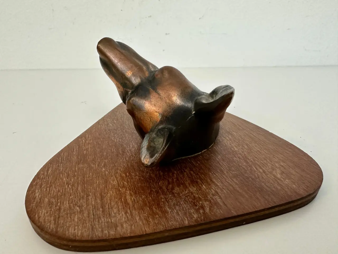 Billede 5 - Vægrelief i teak og bronze (hund)
