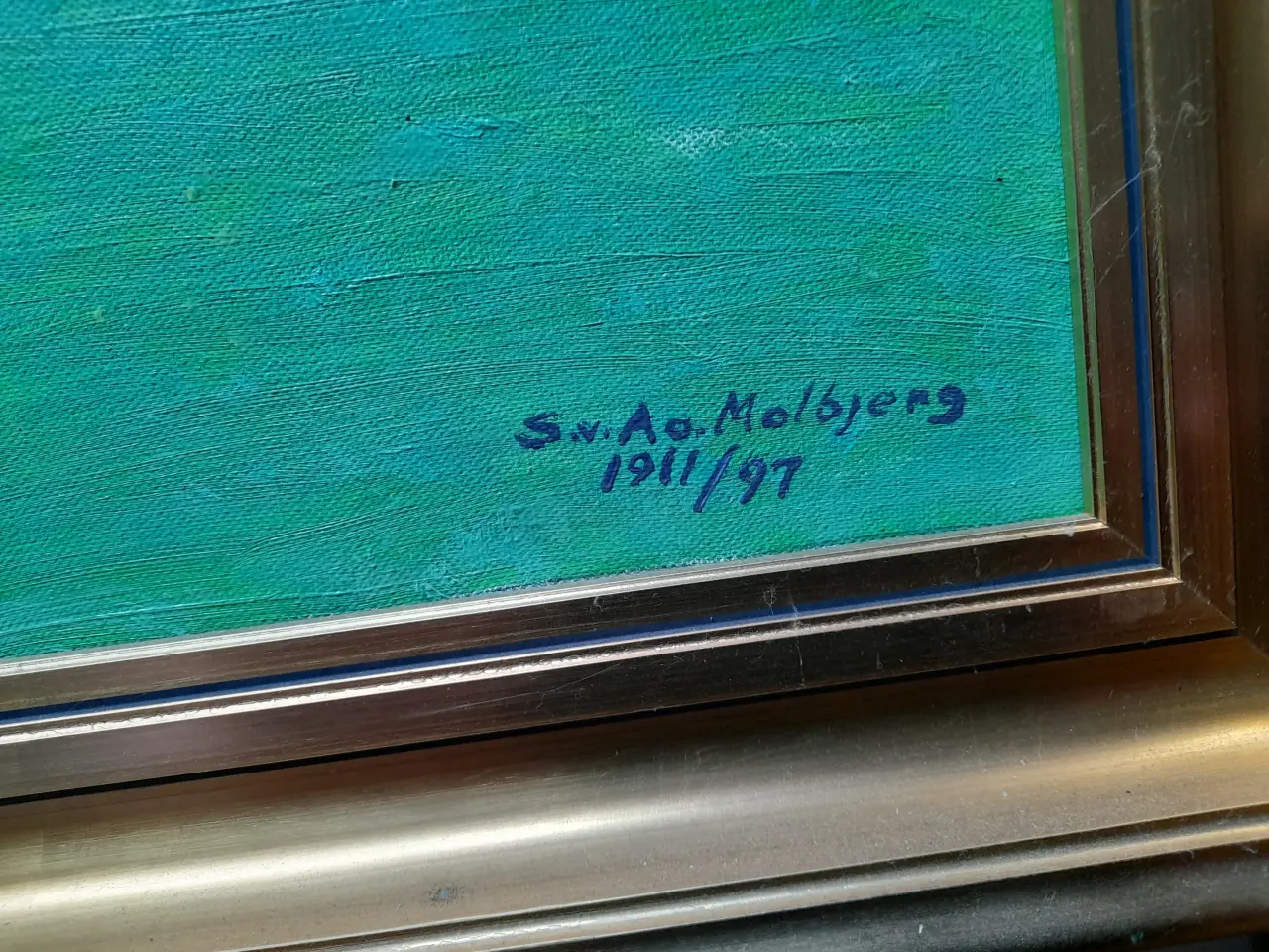 Billede 2 - Maleri af Egeskov Mølle.