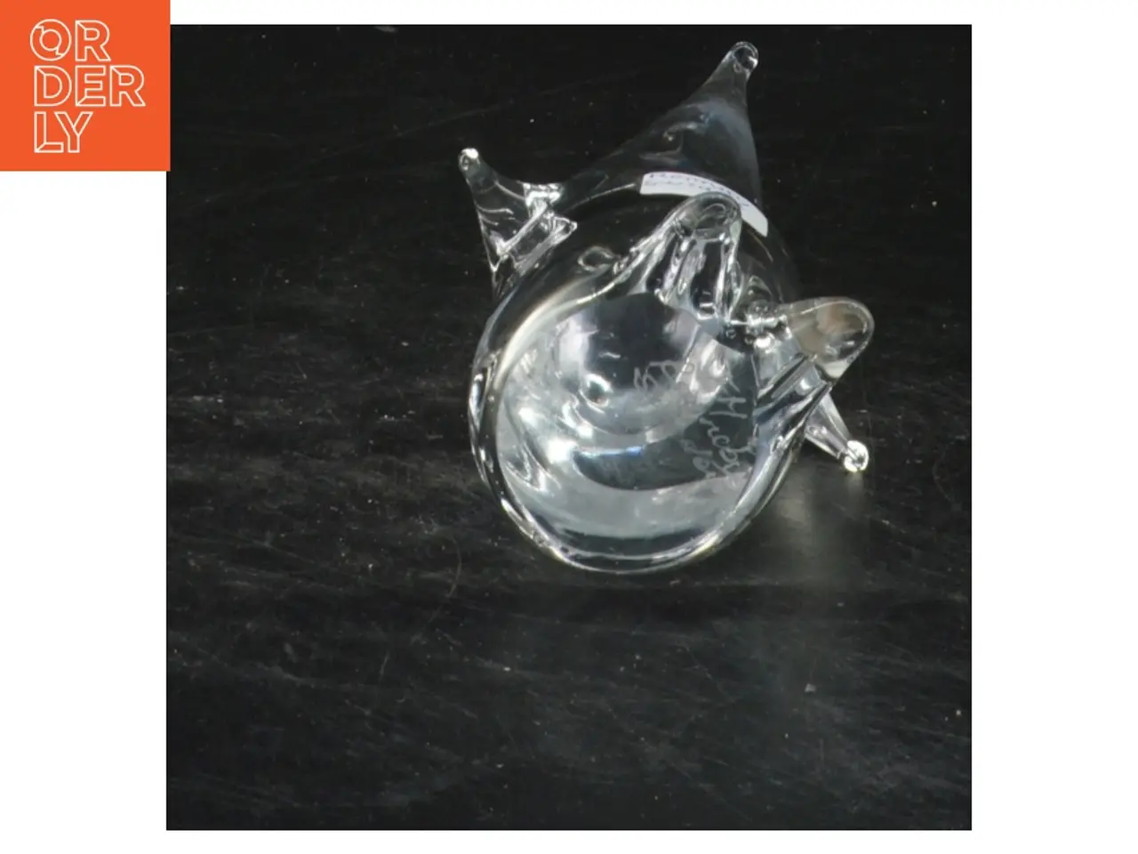 Billede 2 - Glasfigur pingvin Ronneby Sweden (str. 11,5x7 cm)