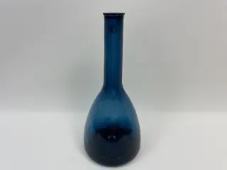 Stor blå flaske / karaffel / vase (vintage)