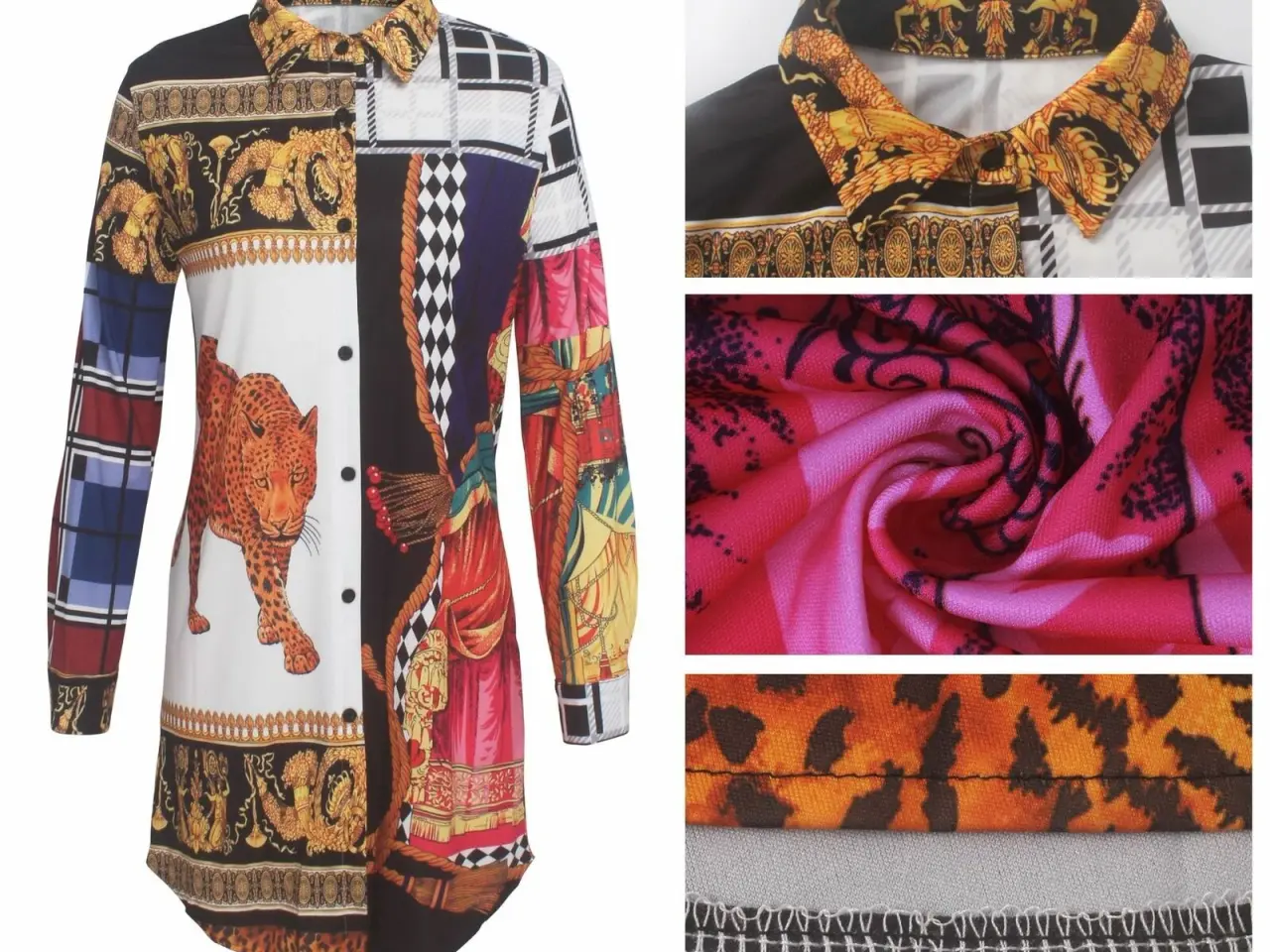 Billede 2 - kjole-Skjorte/mini dress,flere stør;L.XL.2XL -YSL 