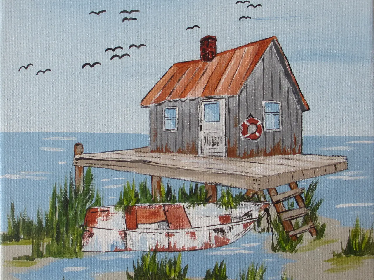 Billede 1 - ACRYL-MALERI nr. G 108