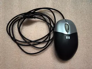 HP kablet USB mus sort/grå