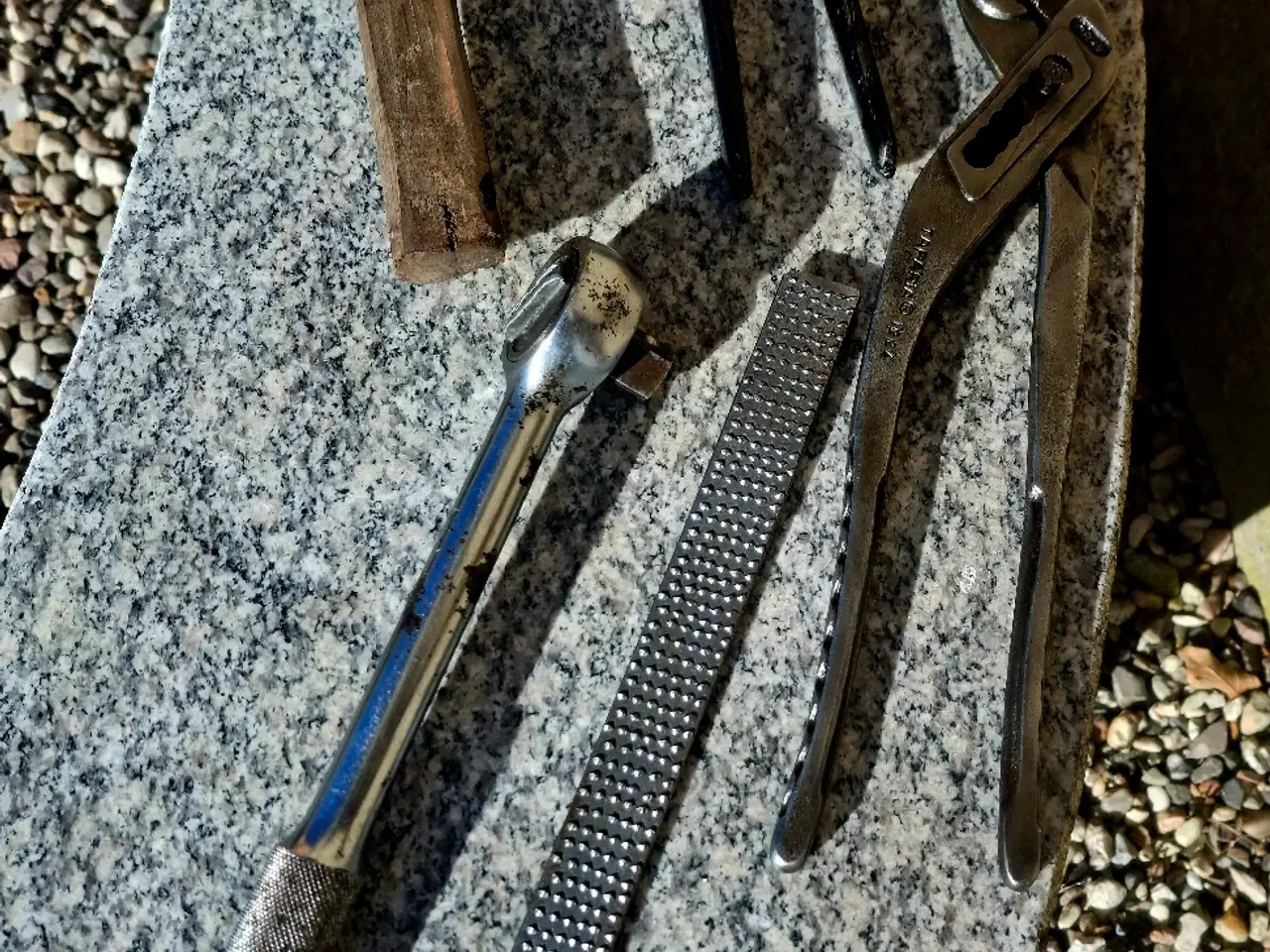 Billede 4 - Brolægger hammer, blandt værktøj