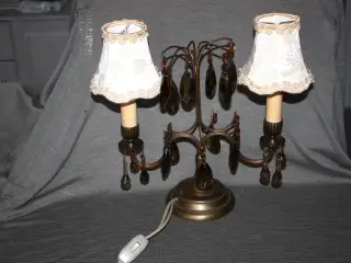 Bordlampe med prismer antik