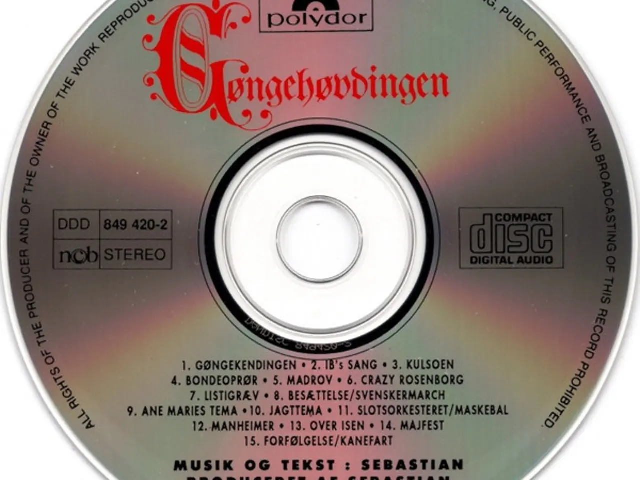 Billede 3 - Sebastian – Gøngehøvdingen – CD
