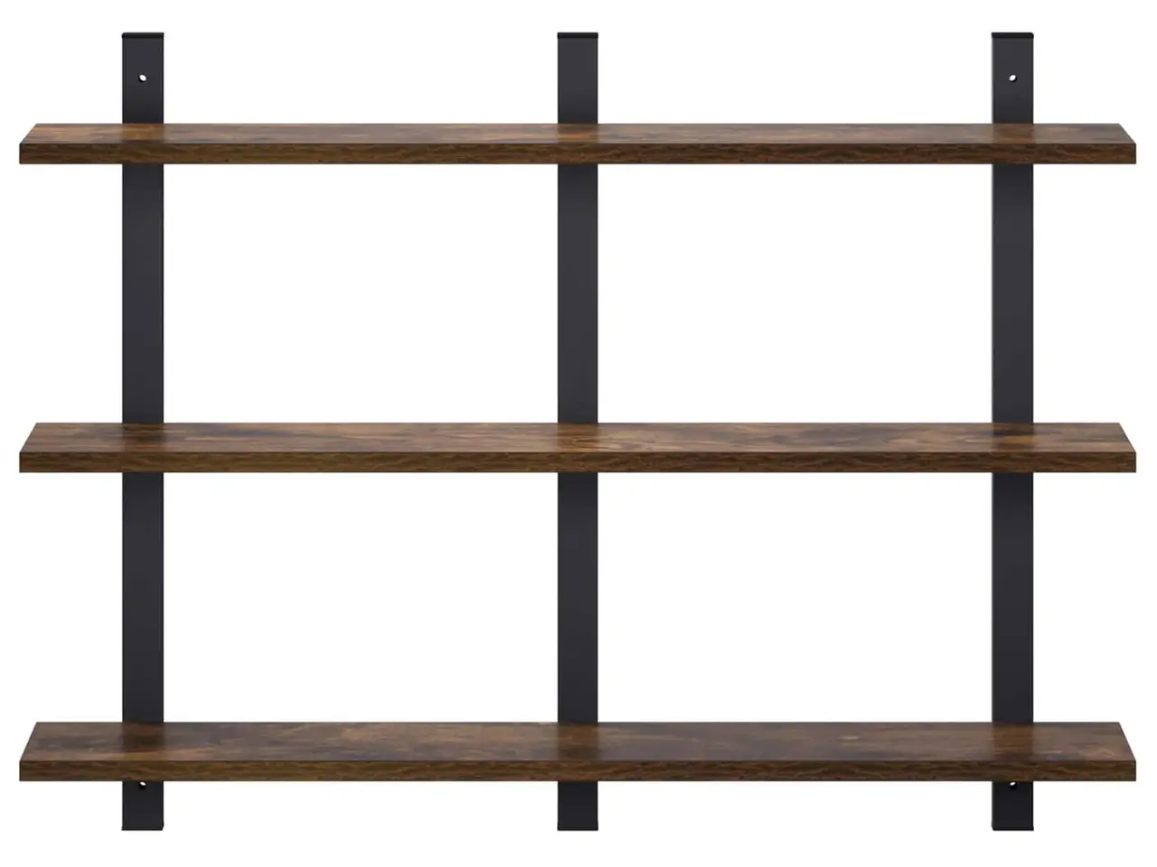 Billede 3 - Væghylde i røget eg - 79,5 x 13,5 x 58 cm