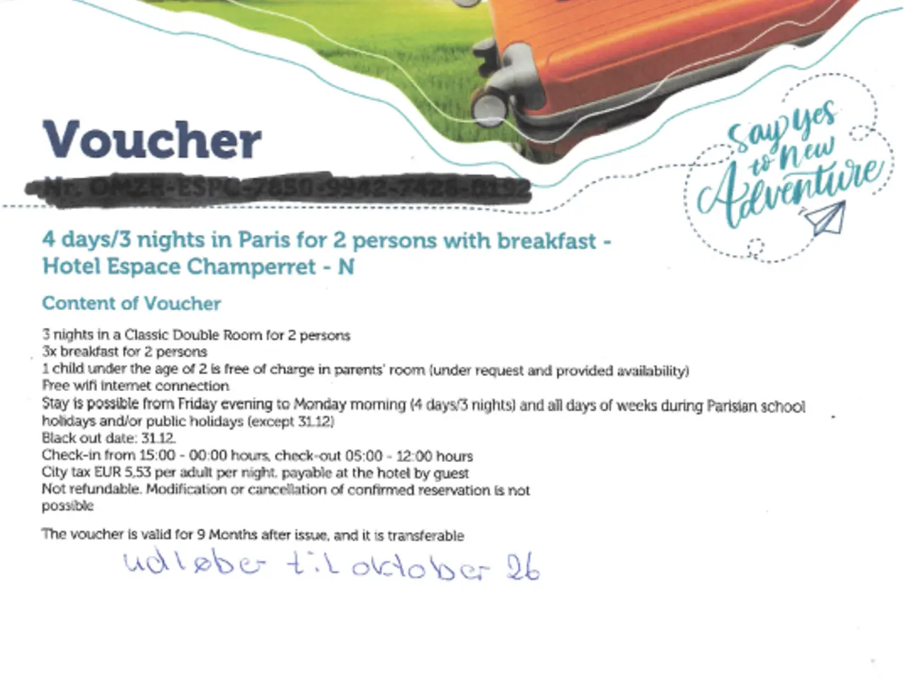 Billede 1 - Voucher 4 dage i Paris