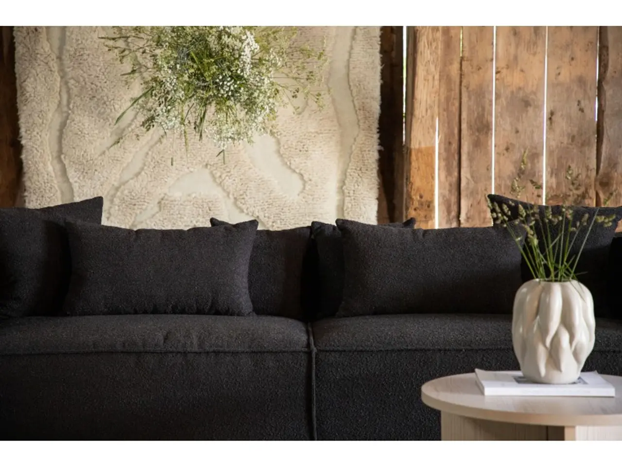 Billede 15 - Gillholmen 3 personers Sofa  - Sort stof