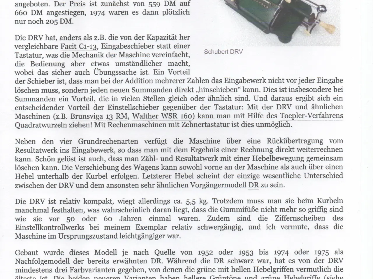 Billede 8 - Gammel Regnemaskine Schubert DRV