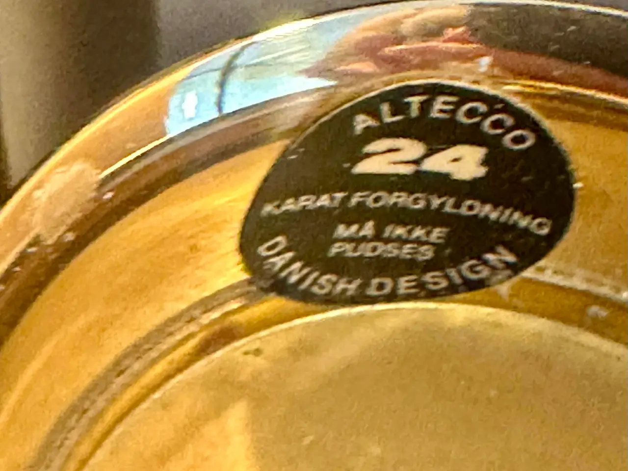 Billede 8 - Vintage Altecco lysestage sæt af forgyldt mesing.