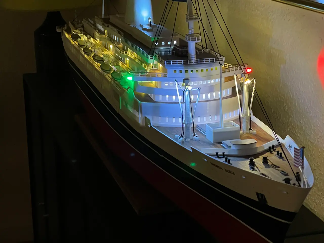 Billede 8 - Flot model af passagerskibet Andrea Doria