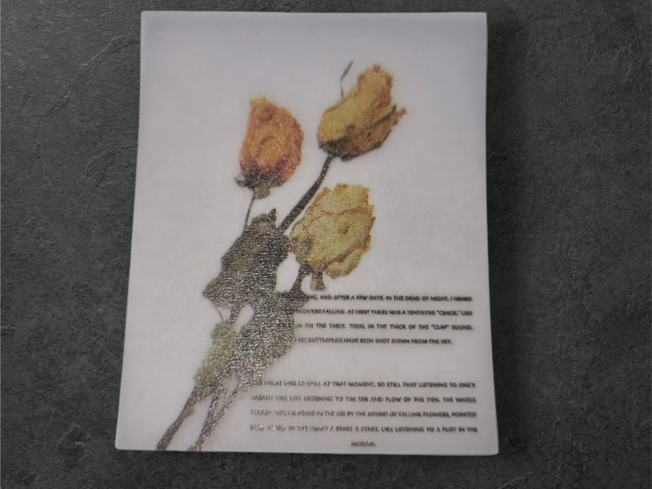 Billede 1 - Botanisk mini-tryk: Rose Fall – visuel poesi