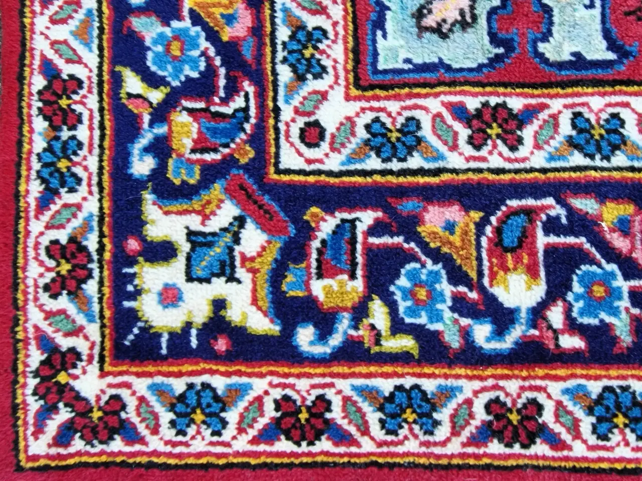 Billede 8 - Flot vintage persisk Kashan tæppe. 