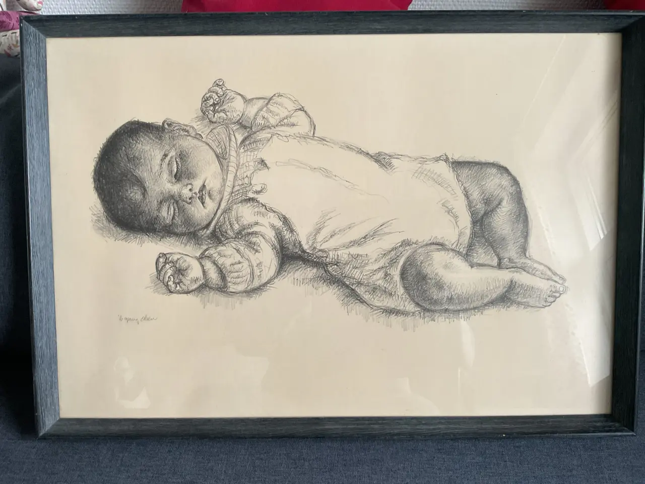 Billede 1 - Ib Spang Olsen baby tegning