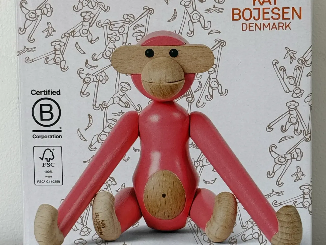 Billede 1 - Ny Kay Bojesen mini abe i pink/lyserød.
