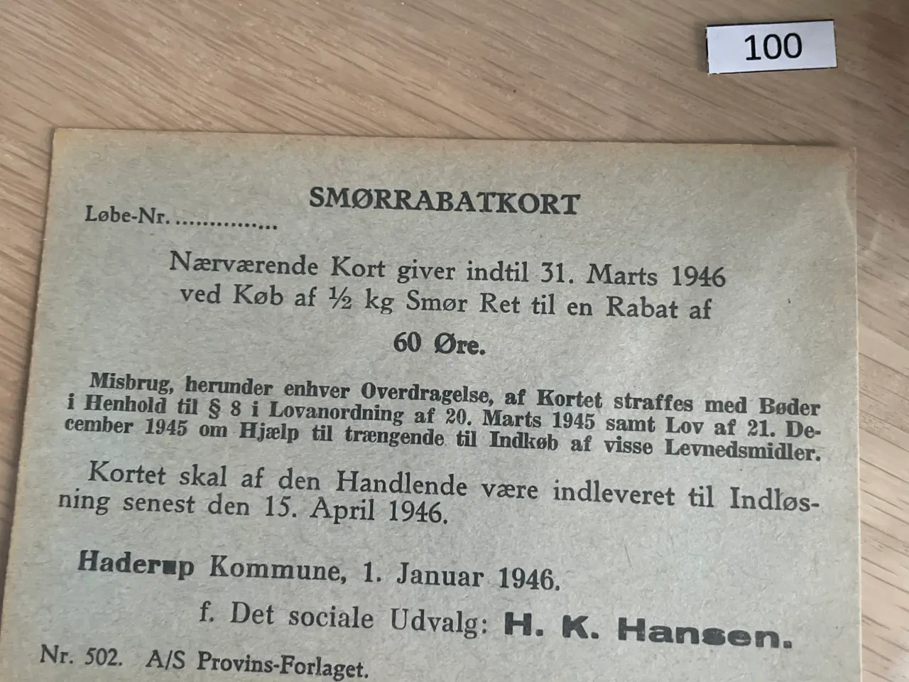 Billede 3 - Rationeringsmærker helark