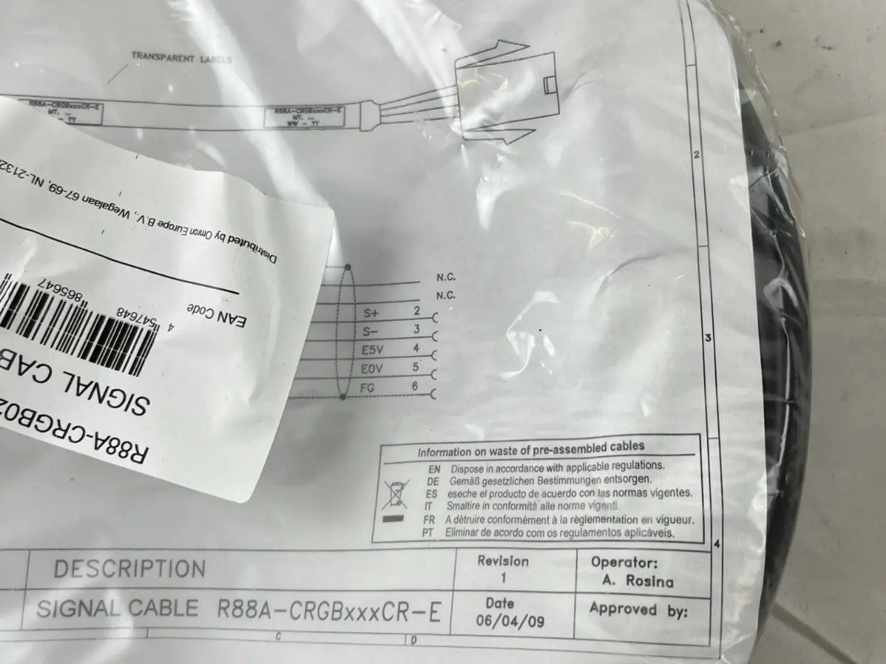 Billede 5 - Omron R88A-CRGB020CR-E servomotor Signal kabel 20