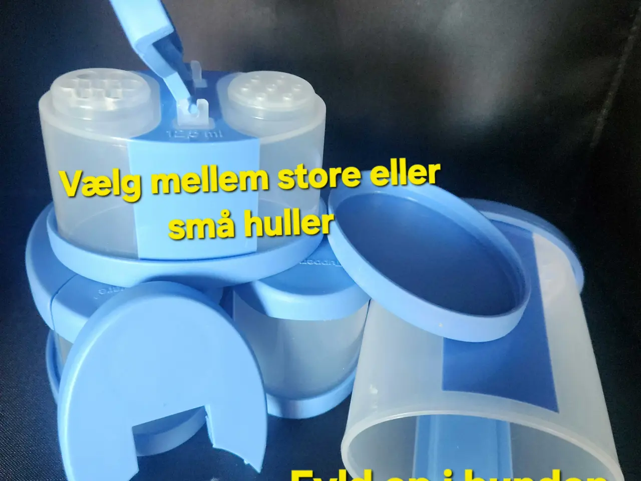 Billede 2 - 4 stk. Tupperware Krydderibeholdere