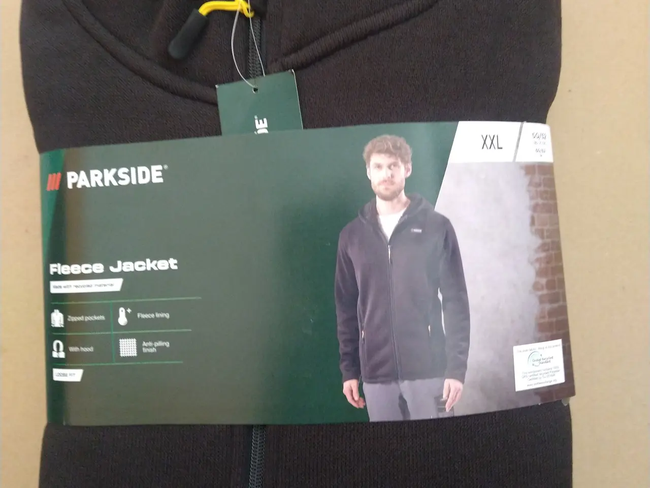 Billede 1 - Fleece Jakke, sort, str. XXL