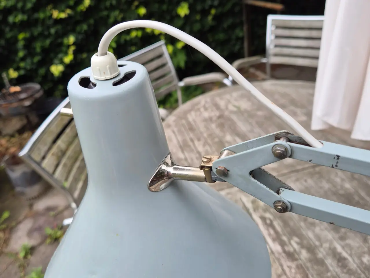Billede 5 - Grå Luxo arkitektlampe med bordfod