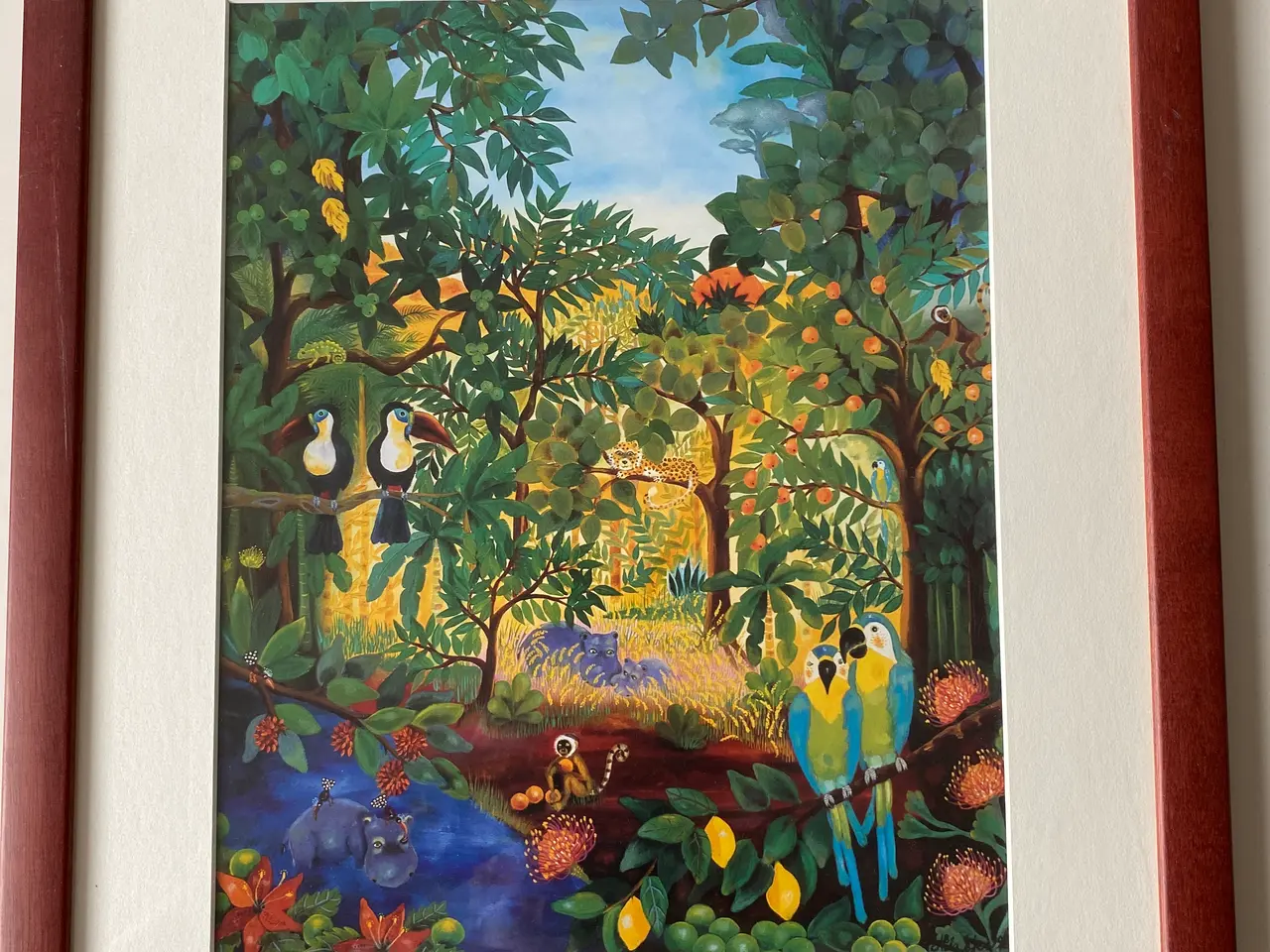 Billede 1 - Junglebillede af maler Mie Ejé