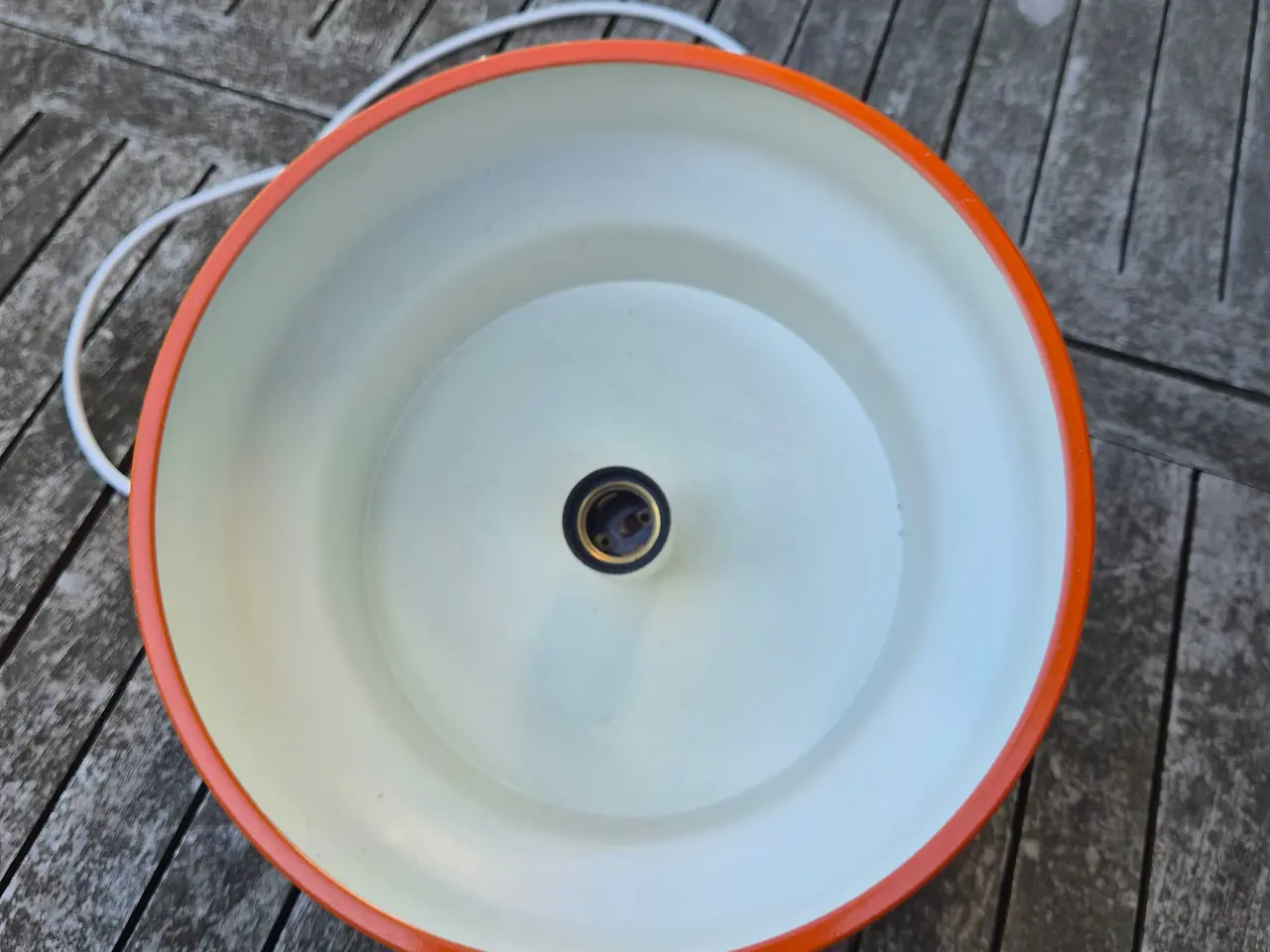 Billede 11 - Fin orange retropendel med flad top