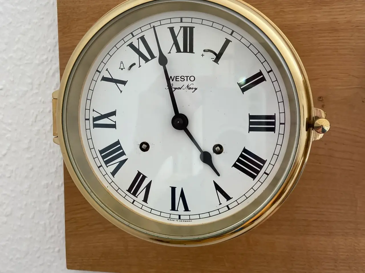 Billede 2 - Klassisk Westo skibsur (Royal Navy) & barometer