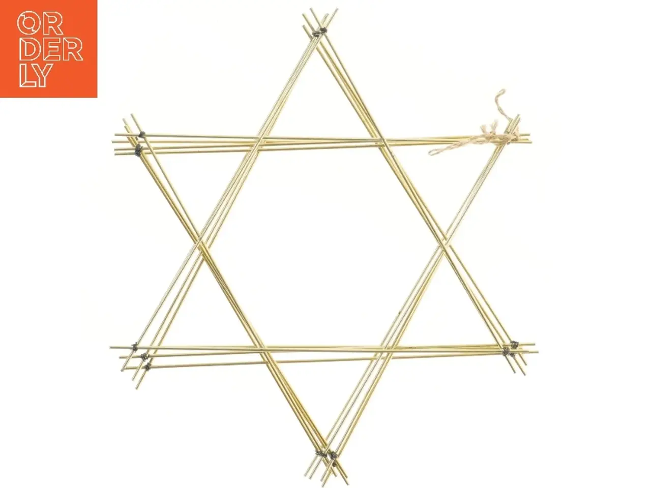 Billede 1 - 4 Gyldne stjerner dekoration (str. 36,5 cm)