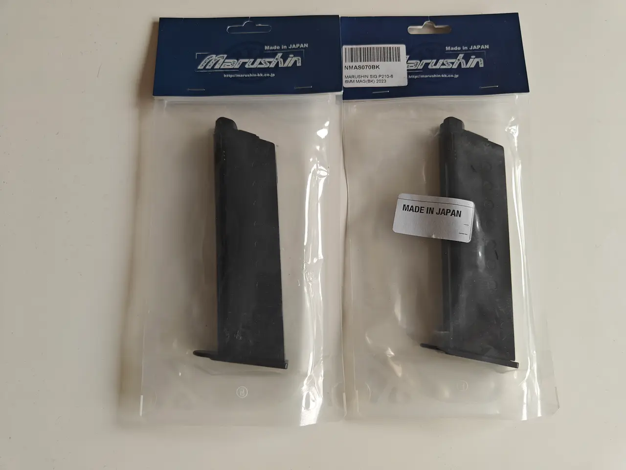 Billede 1 - 2 stks. Marushin SIG P210 magasiner nye.