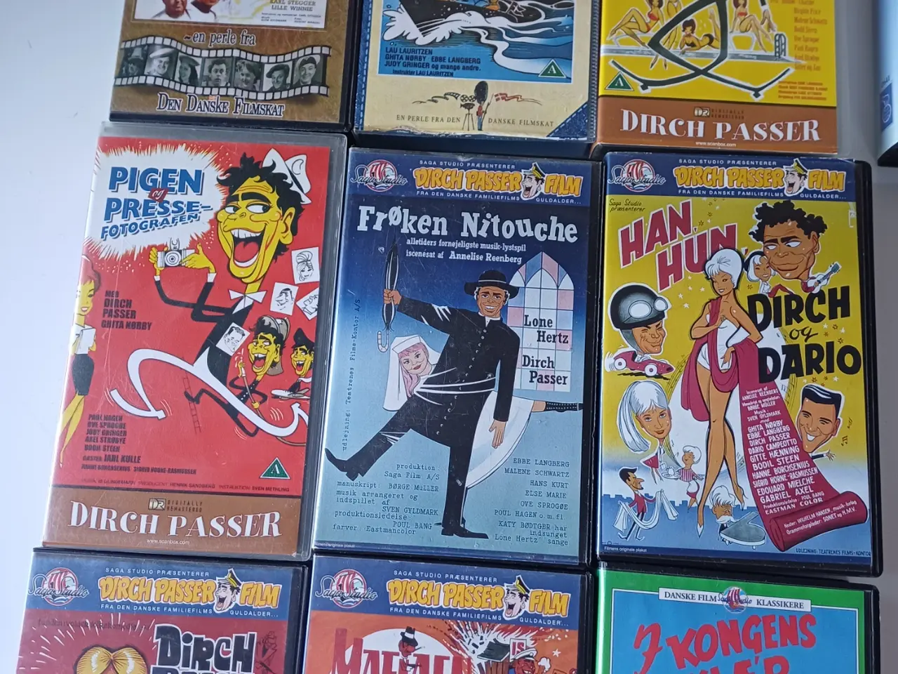 Billede 1 - Dirch Passer - Samling af VHS film