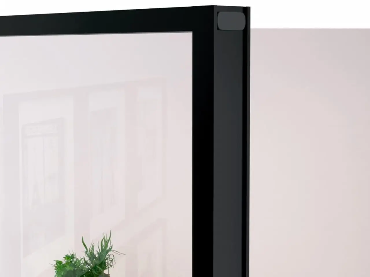 Billede 5 - Glasdør 83 x 201,5 cm - sort/transparent