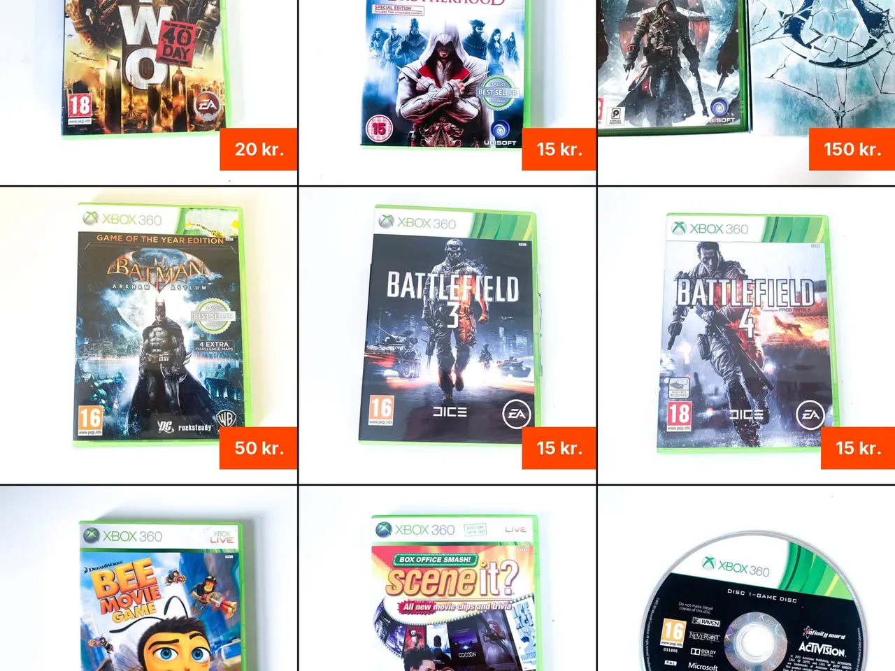 Billede 1 - Blandede Xbox 360 spil - priser fra 10 kr.