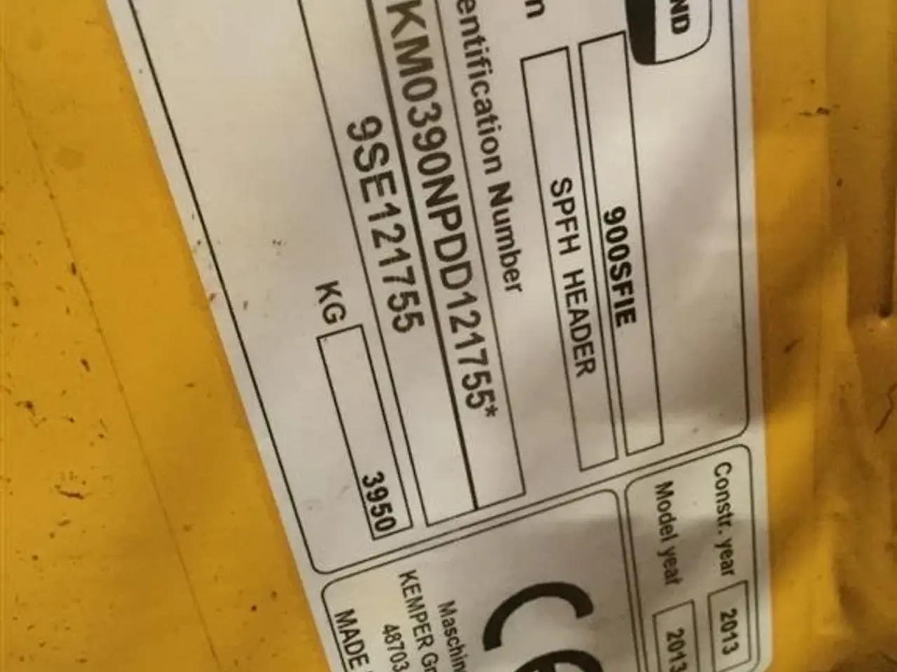 Billede 3 - New Holland Kemper majsbord til fr 700