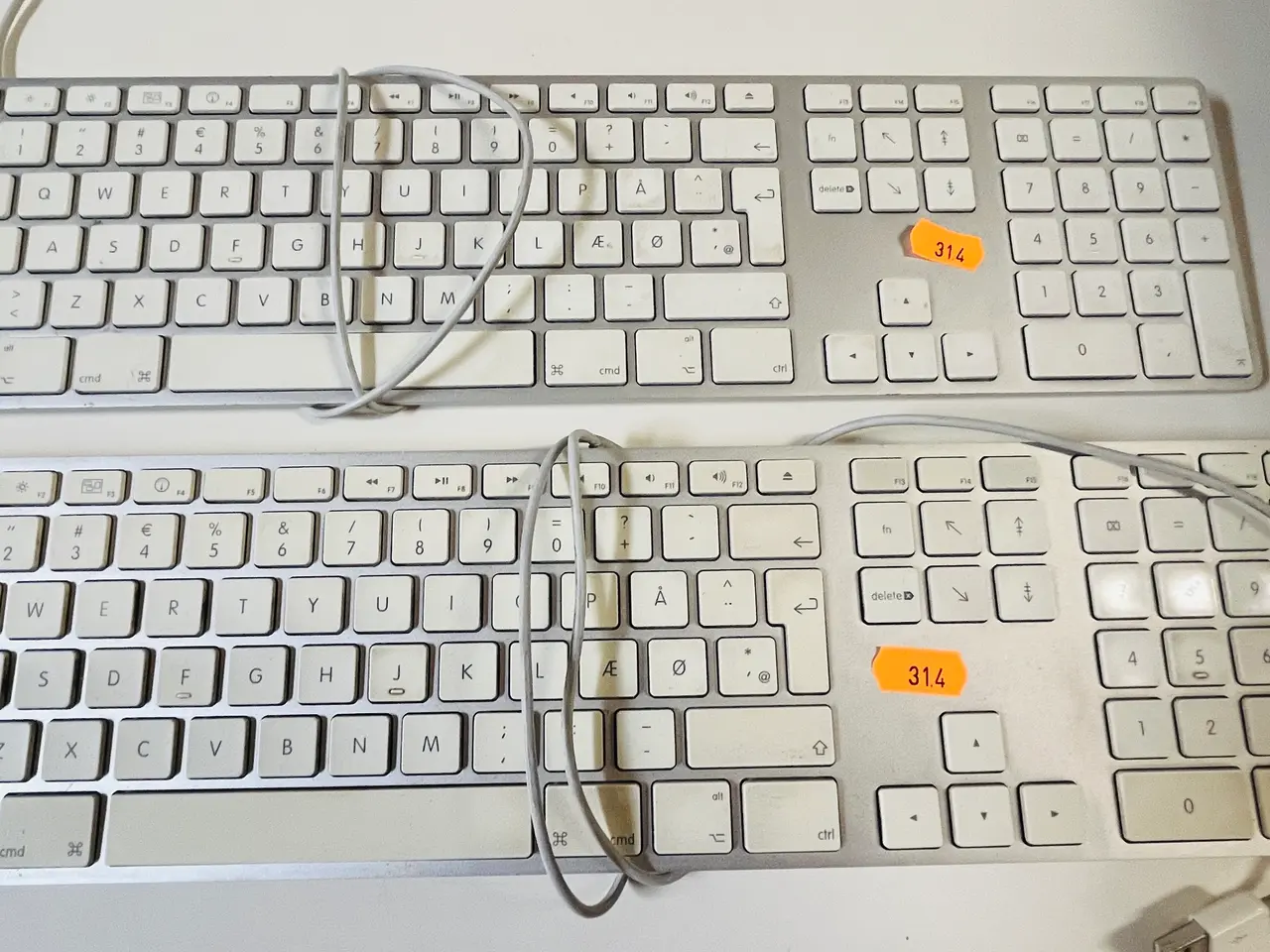Billede 6 - 4 stk. Keyboards + Mus APPLE Model A1314 + A1243