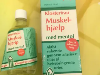 Klosterfrau Muskelhjælp med mentol….. Giv bud.