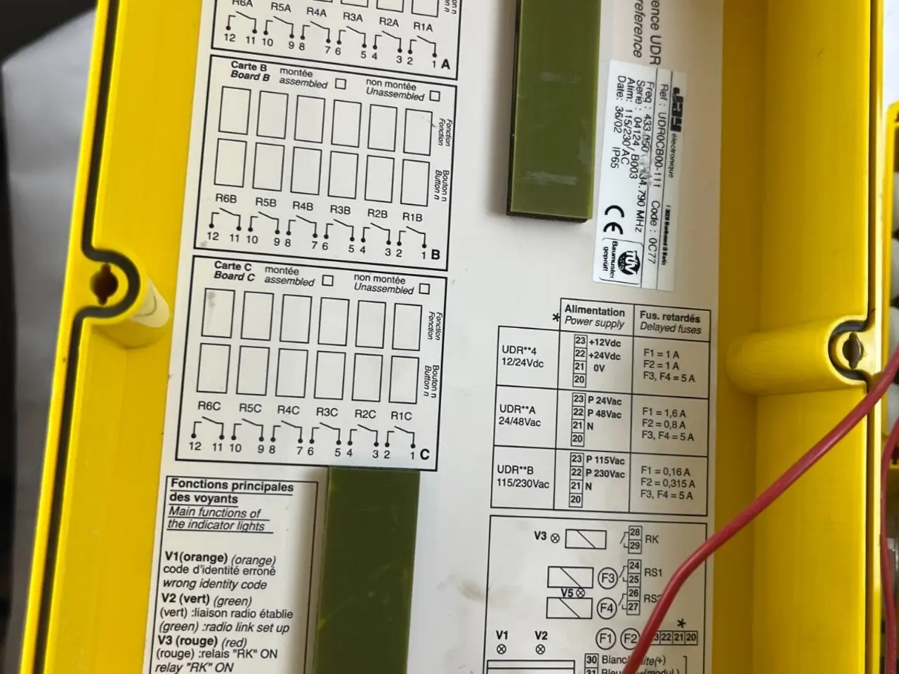 Billede 12 - J2M UROCB00-111 Crane Radio Receiver 433MHz IP65