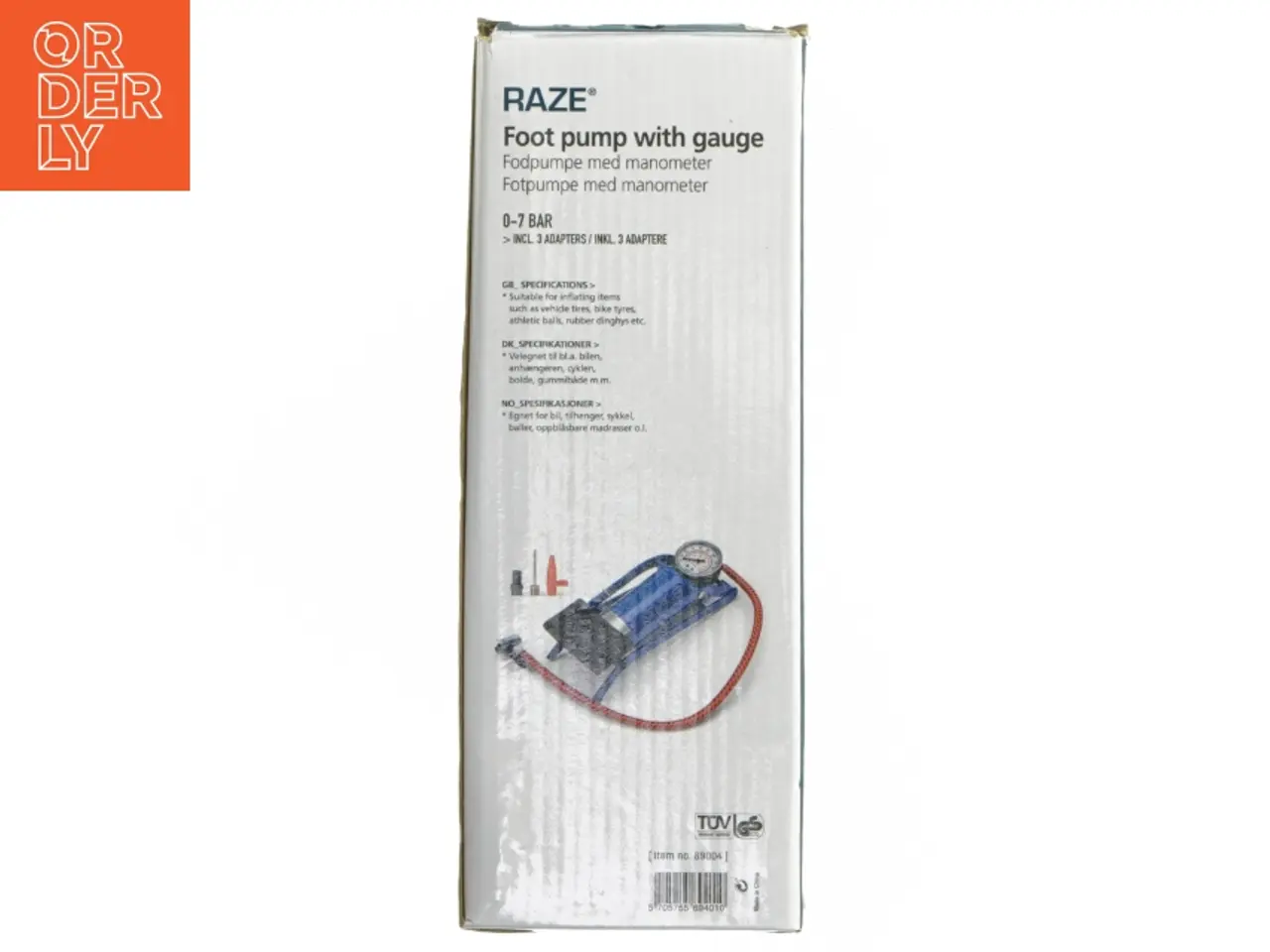 Billede 4 - Raze fodpumpe med manometer fra Raze (str. 22 cm)