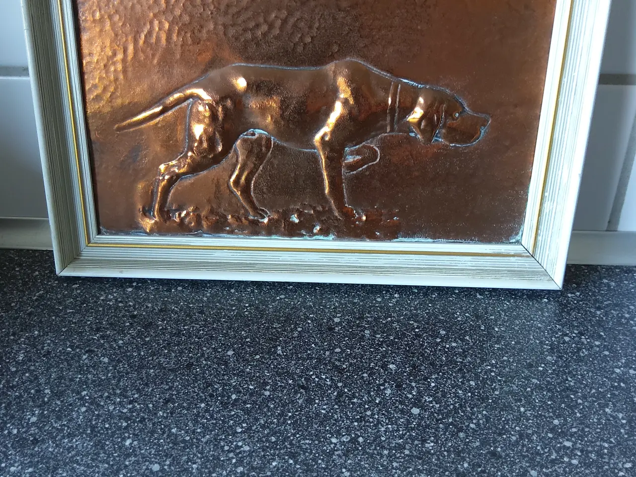 Billede 1 - Kobberplatter / Kobberstik med hund 