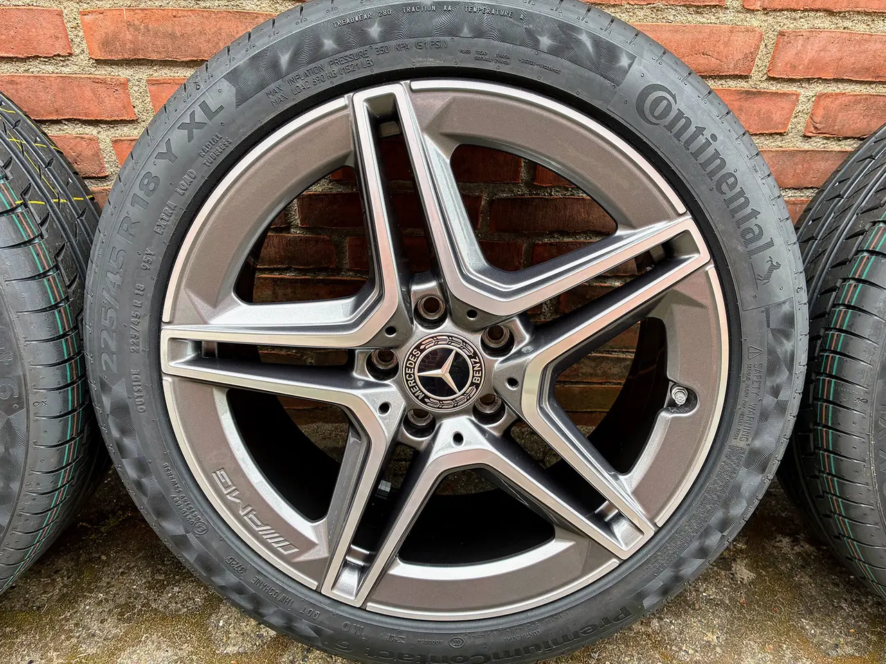 Billede 4 - Mercedes-Benz 18" AMG aluhjul med nye Continental
