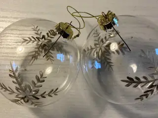 Julekugler, glas med guld