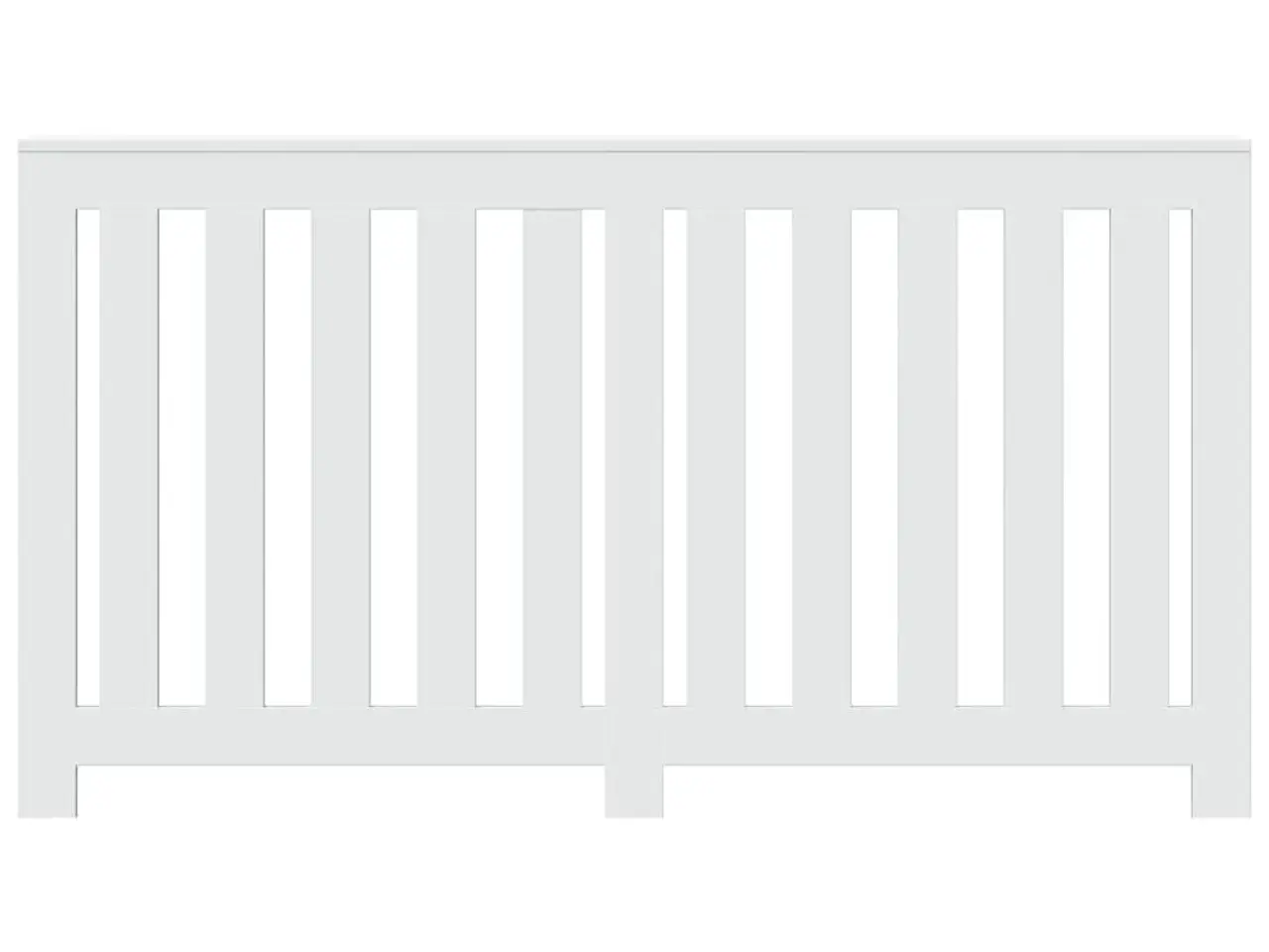 Billede 3 - Radiatorskjuler 149x20x82 cm konstrueret træ hvid
