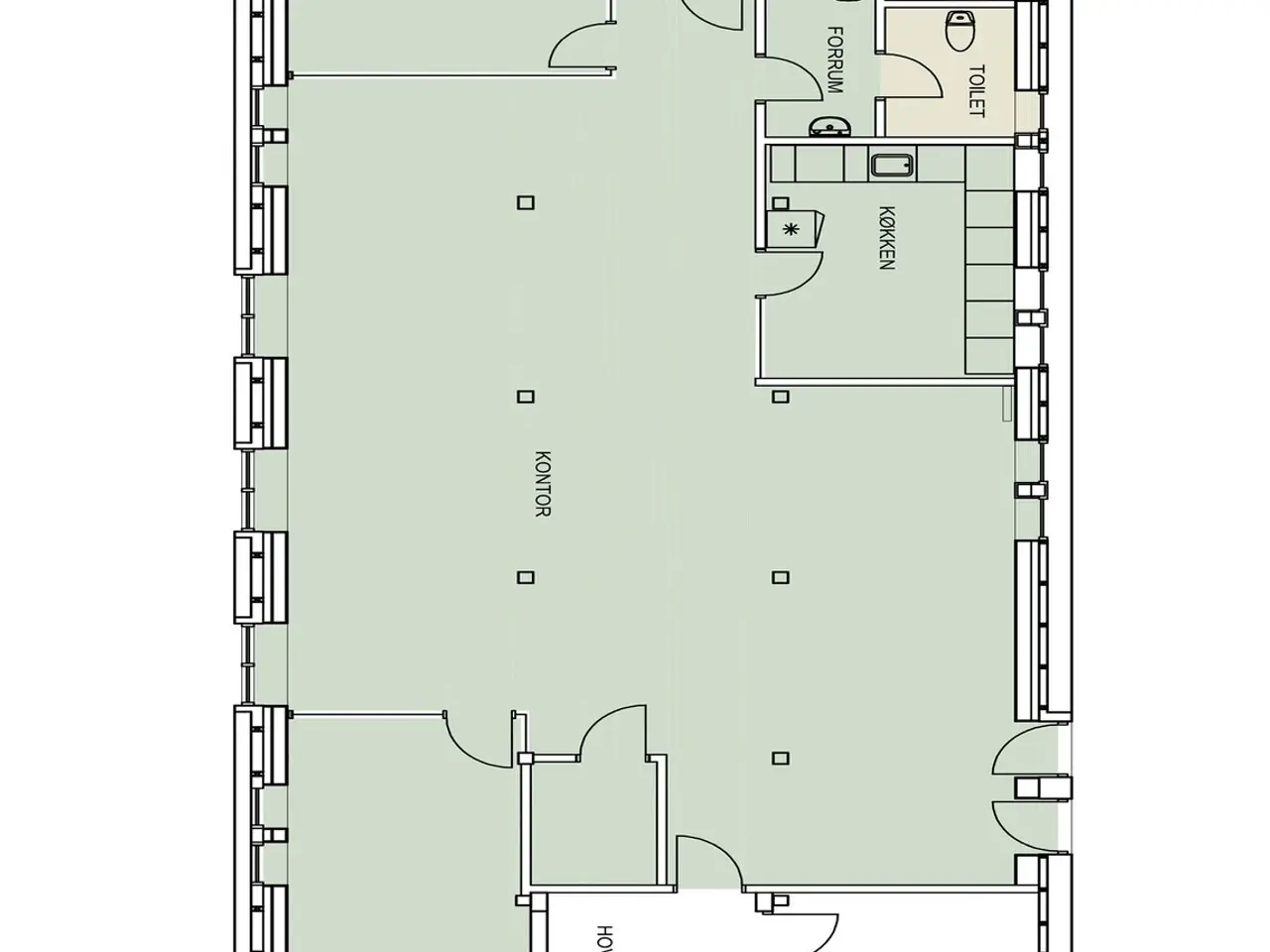 Billede 15 - Renoveret kontor i eftertragtede Vestergade