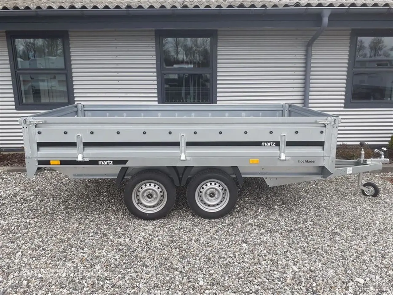 Billede 1 - 0 - Martz Transporter 3015/2 750 Kg.   Stor 750 kg boggie trailer til skarp pris Nu Med 40 Cm. sider.